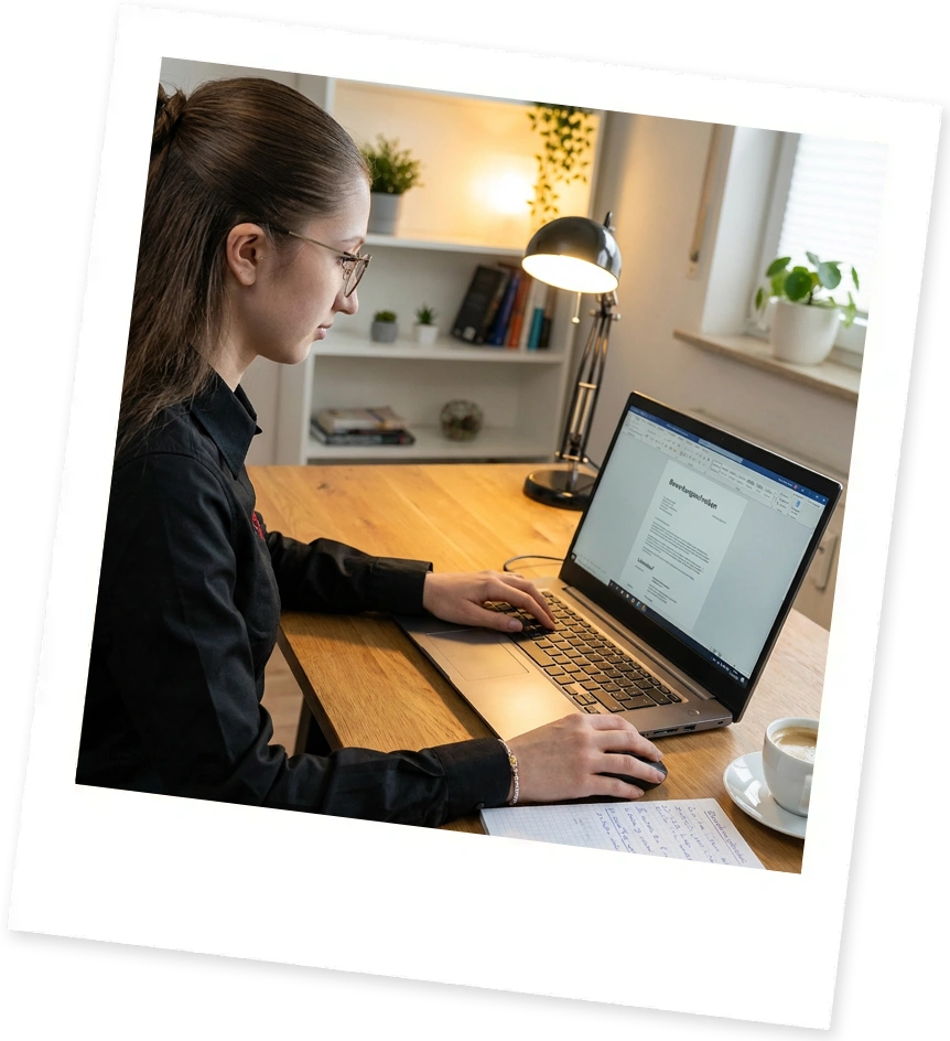 Bewerbung bei steda - Janne Krämer